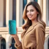 Crystal Glitter tok Xiaomi Redmi 9A Silver-5900217367598 4 kép