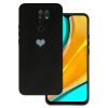 Vennus szilikon szív tok Xiaomi Redmi 9 design 1 fekete-5900217908210 1 kép