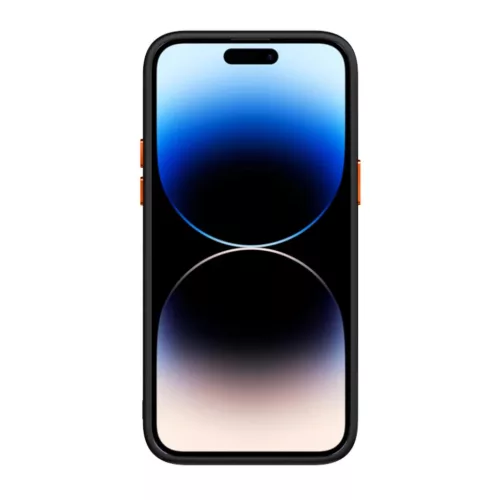 Tel Protect Mágneses Karbon tok iPhone 13 Pro Fekete-narancs-5900217981138 3 kép
