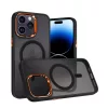Tel Protect Mágneses Karbon tok iPhone 13 Pro Fekete-narancs-5900217981138 4 kép