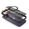 Tel Protect Mágneses Karbon tok iPhone 13 Pro Fekete-narancs-5900217981138 6 kép