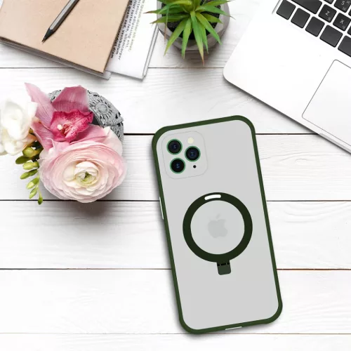 Tel Protect Magical Magsafe Stand tok iPhone 11 Pro zöld-5900217990376 5 kép