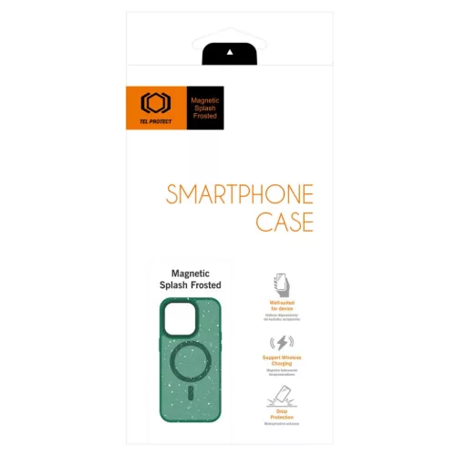 Tel Protect Mágneses Splash Matt Tok iPhone 15 Plus Zöld-5900217993667 7 kép