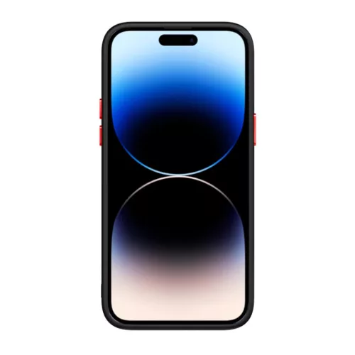 Tel Protect Mágneses Szénszálas tok iPhone 15 Plus Fekete-piros-5900217994022 3 kép