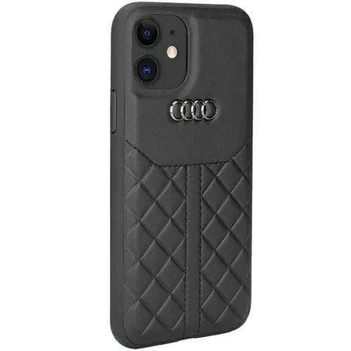  iPhone 12/12 Pro fekete Eredeti AUDI keménytok valódi bőrből AU-T-6955250224420 2 kép