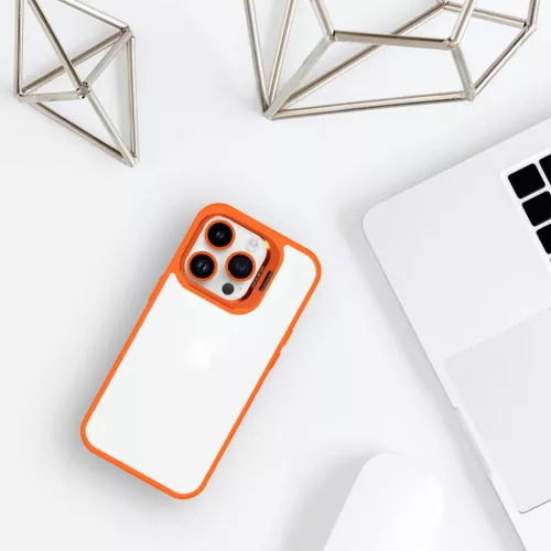 Tel Protect Kickstand tok + kameravédő üveg iPhone 13 Pro narancs-5900217022589 7 kép
