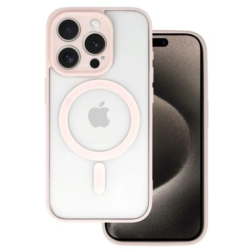 Akryl színű Magsafe tok iPhone 14 light pink-5900217058861 1 kép