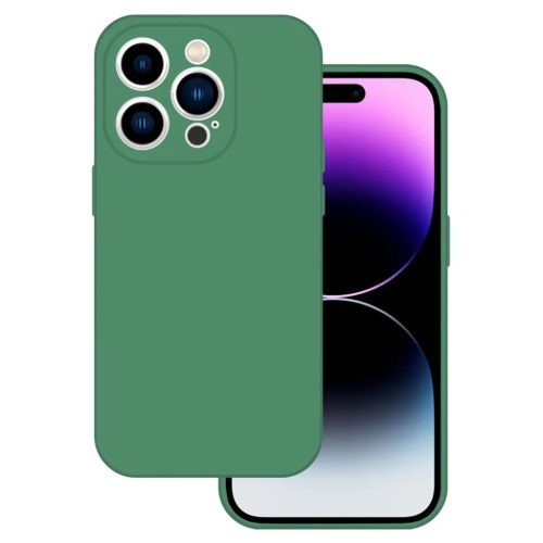 Tel Protect Silicone Premium tok iPhone 14-hez, sötétzöld-5900217071570 1 kép