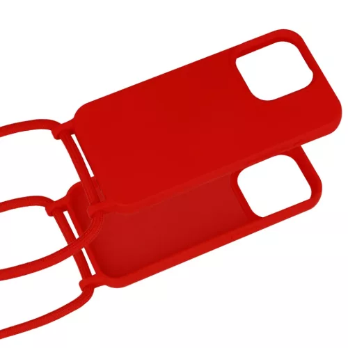 Szilikon Pántos Tok iPhone 13/14 design 1 piros-5900217130154 4 kép
