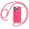 Pántos Szilikon Tok iPhone 15 Plus dizájn 1 rózsaszín