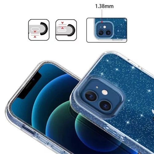 Crystal Glitter tok Samsung Galaxy A35 5G Silver-5900217279631 4 kép