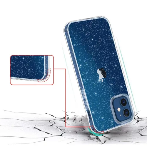 Crystal Glitter tok Samsung Galaxy A35 5G Silver-5900217279631 5 kép