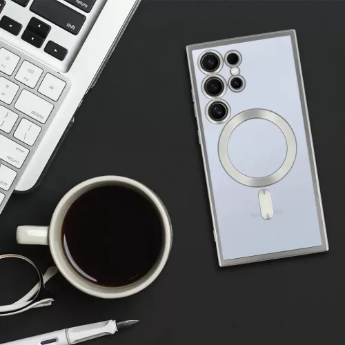 Metallic Magsafe tok Samsung Galaxy S24 Ezüst-5900217384397 7 kép