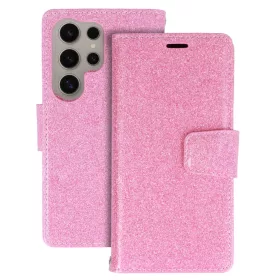 Liavec Glitter Magsafe Fliptok Samsung Galaxy S22 rózsaszín tok-5900217423478 2 kép