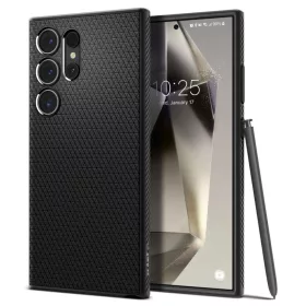 SPIGEN Liquid Air ACS07287 tok Samsung Galaxy S24 Ultra - Matt Fekete-8809971221726 1 kép