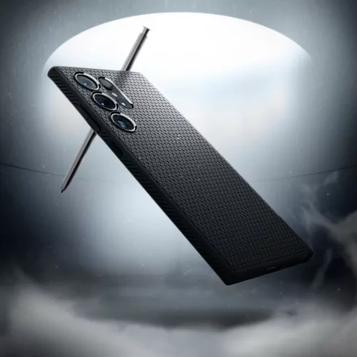 SPIGEN Liquid Air ACS07287 tok Samsung Galaxy S24 Ultra - Matt Fekete-8809971221726 9 kép