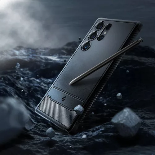 SPIGEN Rugged Armor tok Samsung Galaxy S24 Ultra - Matt Fekete-8809971221719 10 kép
