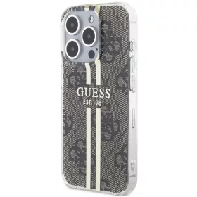 Original Case GUESS IML 4G Gold Stripe GUHCP15LH4PSEGW tok for iPhone -3666339222840 2 kép