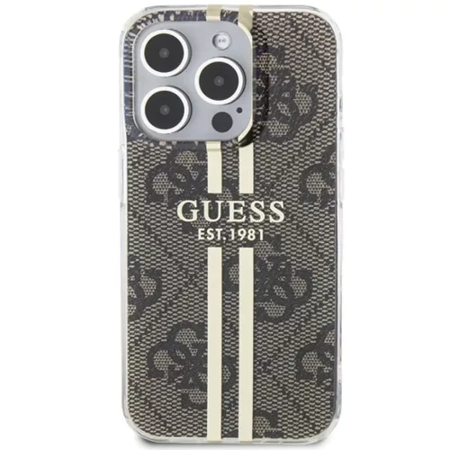 Original Case GUESS IML 4G Gold Stripe GUHCP15LH4PSEGW tok for iPhone -3666339222840 3 kép