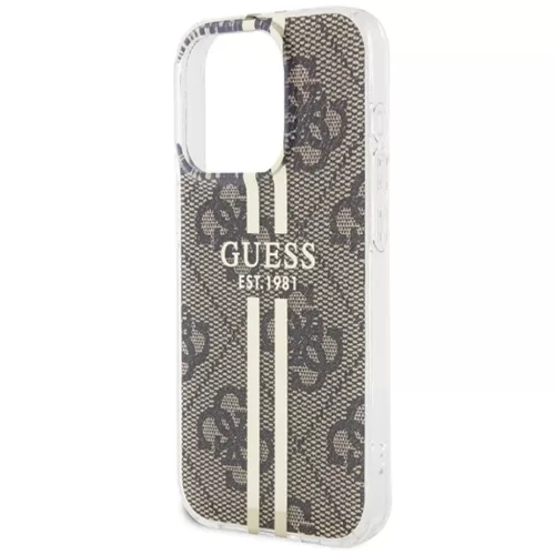 Original Case GUESS IML 4G Gold Stripe GUHCP15LH4PSEGW tok for iPhone -3666339222840 6 kép