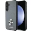 Eredeti Pouch KARL LAGERFELD keménytok Saffiano Karl & Choupette Metal Pin KLHCS24SPSAKCMPG Samsung Galaxy S24 szürke tok