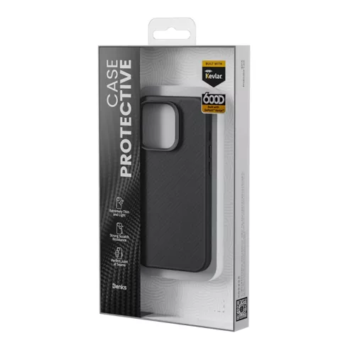  iPhone 15 Pro Max fekete Benks Etui Magnetic Hybrid Armor Pro Kevlar -6948005994624 8 kép