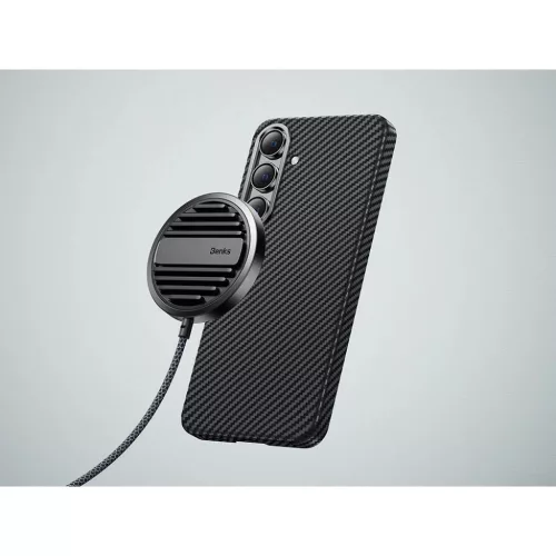  Samsung Galaxy S24 Fekete Benks Etui Magnetic Armor Air Kevlar 600D t-6948005998912 7 kép