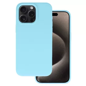 Szilikon Lite tok iPhone 16e/17e világoskék tok