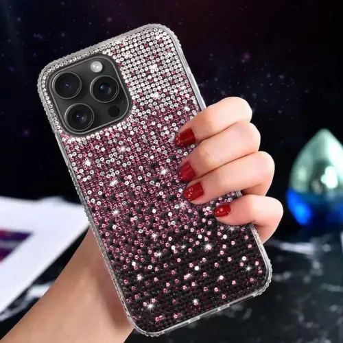 Tel Protect Gyémánt tok iPhone 16 Pro Max-hoz burgundy-5900217430735 6 kép