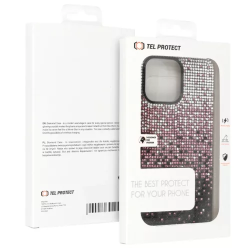 Tel Protect Gyémánt tok iPhone 16 Pro Max-hoz burgundy-5900217430735 8 kép