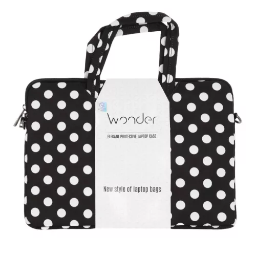 Wonder Briefcase Laptop 13-14 hüvelykes fekete pöttyös-5900217432678 6 kép
