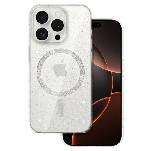 Glitter Magsafe tok iPhone 16 Pro Max átlátszó-5900217434290 1 kép