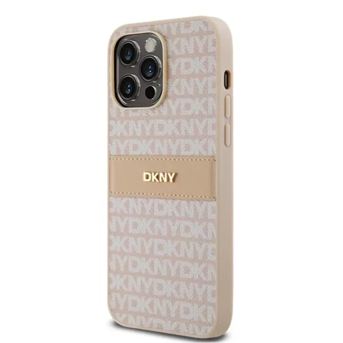 Original Case DKNY kemény tok bőr Mono Stripe & fém logó DKHCP14LP-3666339260651 2 kép