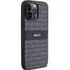 Eredeti DKNY kemény tok bőr Mono Stripe & fém logóval iPhone 14 Pr-3666339260385 4 kép