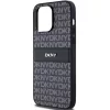 Eredeti DKNY kemény tok bőr Mono Stripe & fém logóval iPhone 14 Pr-3666339260385 6 kép