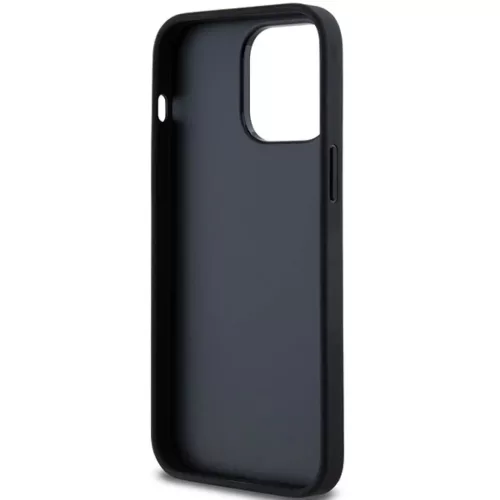 Eredeti DKNY kemény tok bőr Mono Stripe & fém logóval iPhone 14 Pr-3666339260385 7 kép