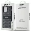 Eredeti DKNY kemény tok bőr Mono Stripe & fém logóval iPhone 14 Pr-3666339260385 8 kép