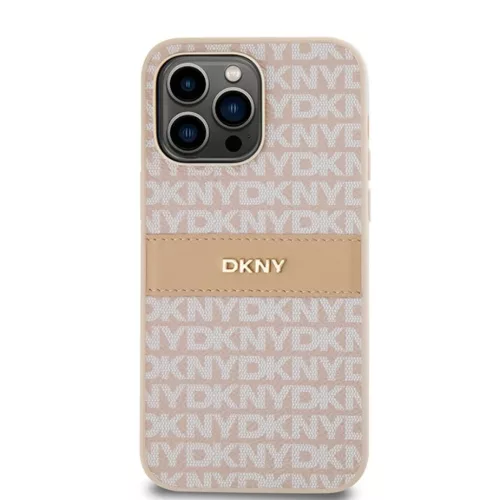 Original Case DKNY kemény tok bőr Mono Stripe & fém logó DKHCP14XP-3666339260668 3 kép