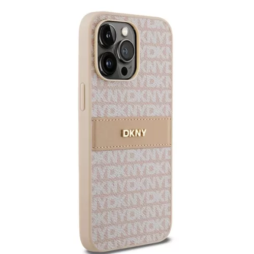 Original Case DKNY kemény tok bőr Mono Stripe & fém logó DKHCP14XP-3666339260668 4 kép