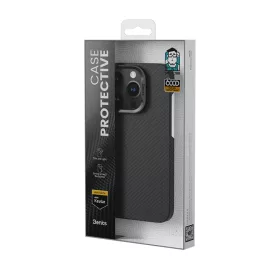  iPhone 16 Plus fekete Benks Magnetic Armor Air Kevlar tok PC keret 60-6948005904944 2 kép