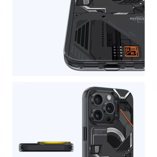  iPhone 16 Plus Fekete Benks Magnetic Mecha Series tok-6948005905460 4 kép