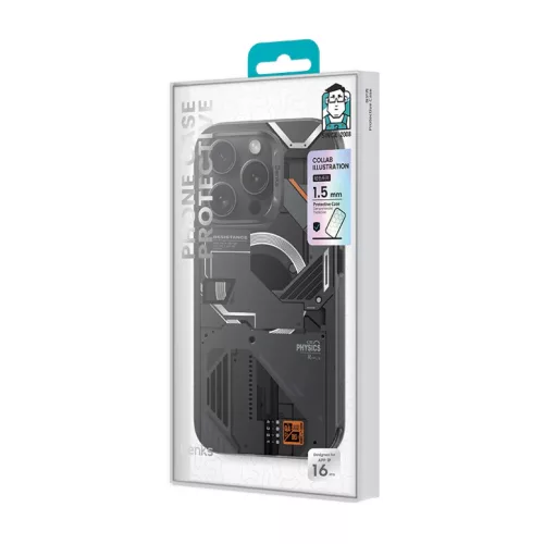  iPhone 16 Plus Fekete Benks Magnetic Mecha Series tok-6948005905460 5 kép