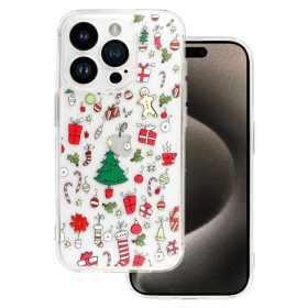 TEL PROTECT Karácsonyi Átlátszó tok iPhone 13 Design 2 tok-5900217443193 1 kép