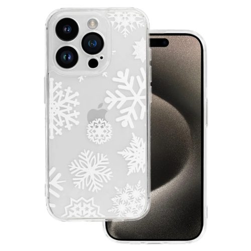 TEL PROTECT Karácsonyi Áttetsző Tok iPhone 14-hez, Design 4-5900217443292 1 kép