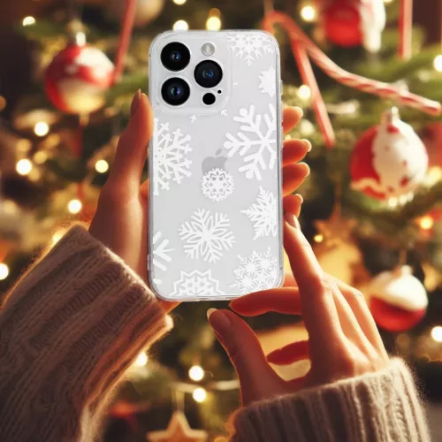 TEL PROTECT Karácsonyi Átlátszó Tok iPhone 14 Pro Design 4 tok-5900217443339 5 kép