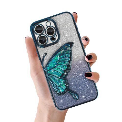 Tel Protect Pillangós Vízi Tok iPhone 13 Pro Max kék tok-5900217447405 1 kép