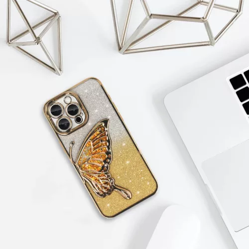 Tel Protect Butterfly Water tok iPhone 14 arany-5900217447498 5 kép