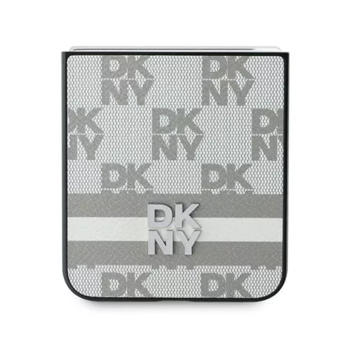  Samsung Galaxy Z Flip 6 bézs Eredeti DKNY sakktábla mintás nyomtat-3666339322885 5 kép