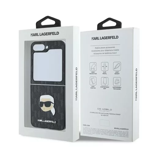 Eredeti Tok KARL LAGERFELD Saffiano Monogram KLHCZF6PGKSKIHK Samsung G-3666339322441 8 kép