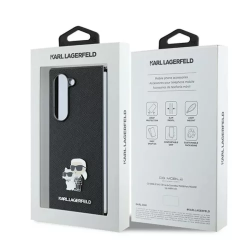 Eredeti KARL LAGERFELD Saffiano Metal Pin KLHCZFD6SAPKCNPK tok Samsung-3666339322571 7 kép